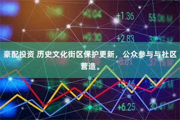 豪配投资 历史文化街区保护更新，公众参与与社区营造。
